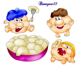 Пельмень рисунок