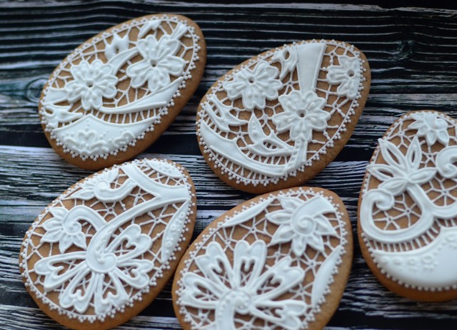 Пряники с росписью Ришелье